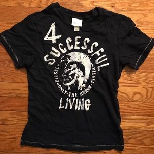 Boys Diesel Graphic Tee Shirt Sz 10